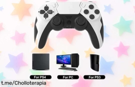 Increíble mando inalámbrico GAMINJA P48 con giroscopio y doble vibración, ¡ahora a un precio loco que no podrás dejar pasar! Juega como nunca antes.