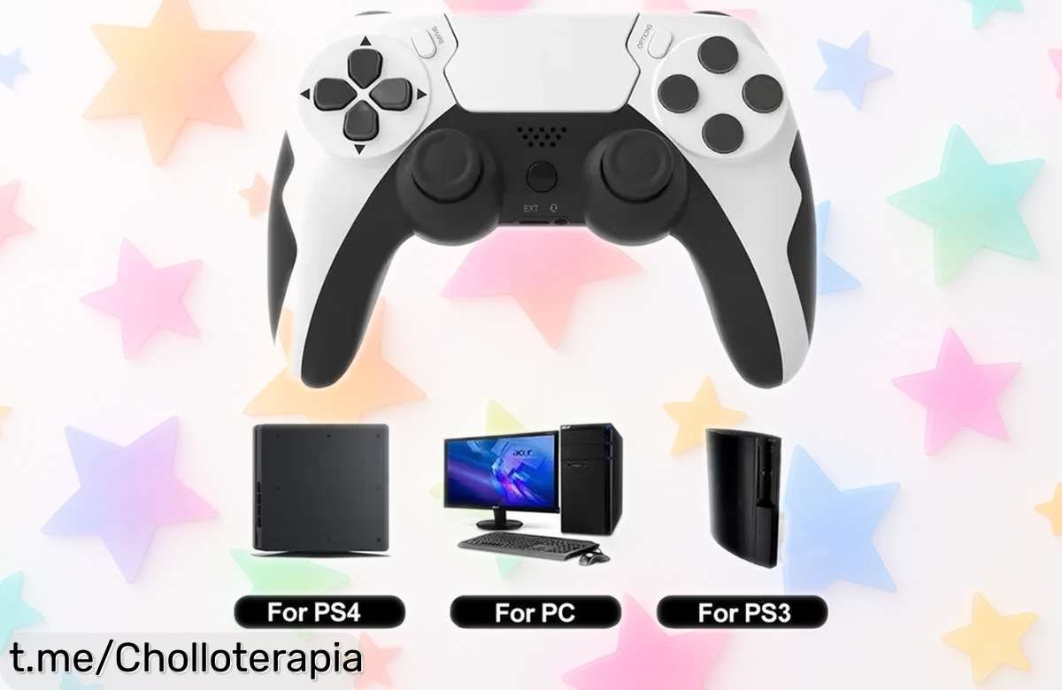 Increíble mando inalámbrico GAMINJA P48 con giroscopio y doble vibración, ¡ahora a un precio loco que no podrás dejar pasar! Juega como nunca antes.