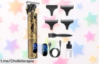 Increíble máquina cortapelos y recortadora de barba YiLFo con batería de 3 horas, ¡ahora a un precio loco que no puedes dejar pasar! Mímate hoy mismo.