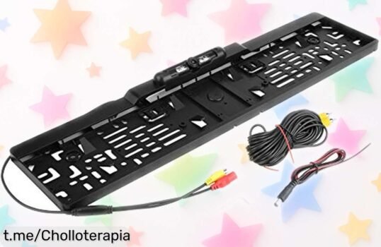 Increíble marco de matrícula con cámara trasera y visión nocturna que hace de aparcar un paseo, no lo dejes escapar ¡mejora tu coche hoy mismo!