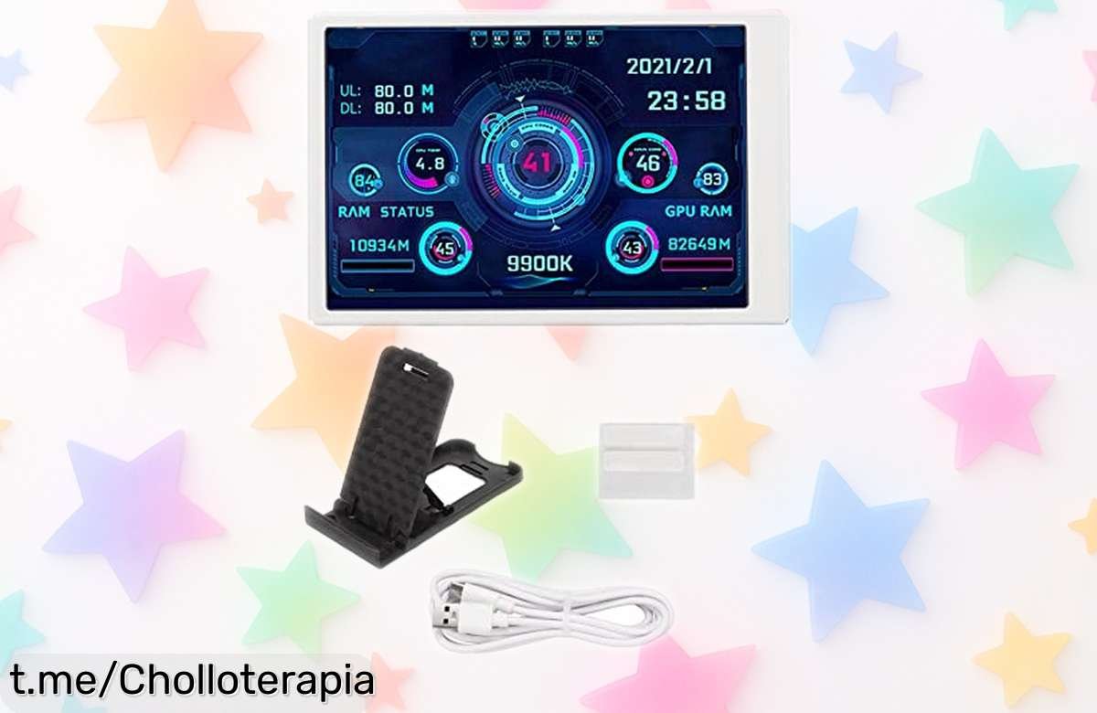 Increíble monitor de temperatura IPS de 3,5” para PC a precio regalado que cuida tus ojos y te muestra todo en tiempo real; ¡no dejes pasar este super chollo!