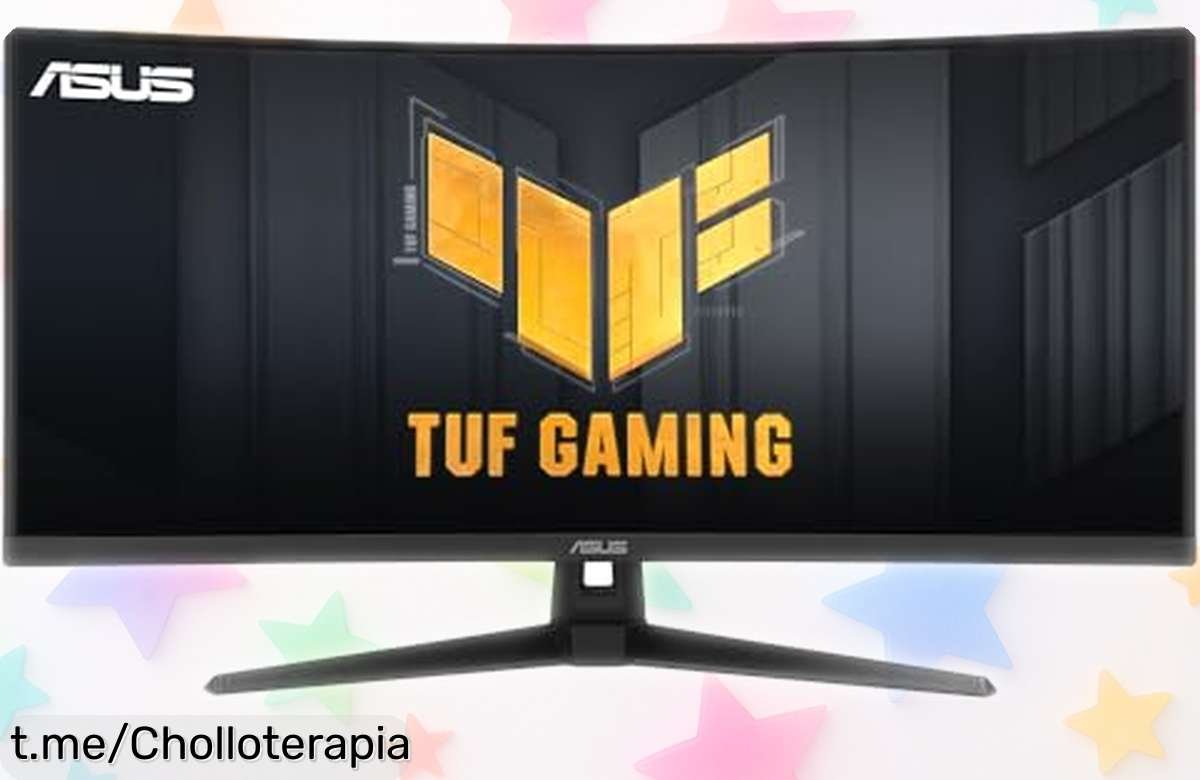 Increíble monitor gaming ultrapanorámico curvo ASUS TUF de 34” con 180 Hz a un precio regalado que hará vibrar tus partidas. ¡No te quedes sin el tuyo, la acción te espera!