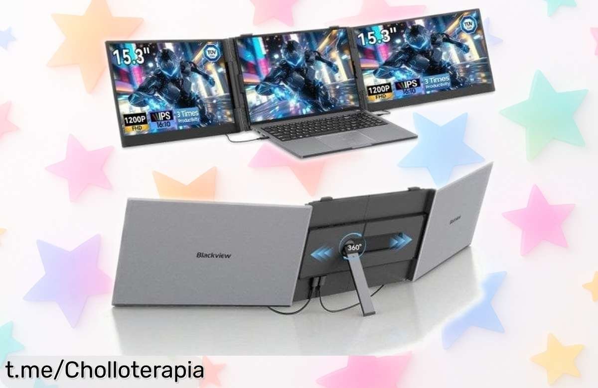 Increíble monitor portátil Blackview DCM8 de 15,3” Full HD a un precio rebajado que no te puedes perder; llévalo contigo y disfruta donde quieras.