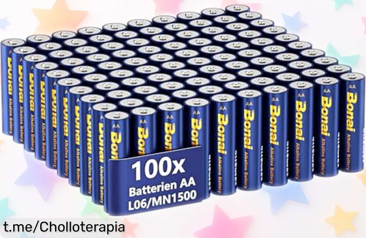 Increíble pack de 100 pilas alcalinas AA BONAI, rendimiento brutal hasta 10 años y precio loco que no verás otra vez ¡Hazte con ellas antes de que se acaben!