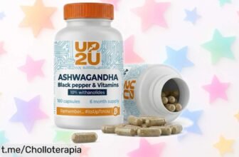 Increíble pack de 180 cápsulas de ashwagandha con pimienta negra para energía y bienestar, precio rebajado para cuidar tu cuerpo fácilmente, ¡no te lo puedes perder!