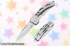 Increíble pack de 2 navajas de bolsillo AuRiver para camping, con corte afiladísimo y clip: ¡aprovéchate de este ofertón antes que se agoten!