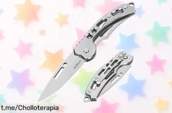 Increíble pack de 2 navajas de bolsillo AuRiver para camping, con corte afiladísimo y clip: ¡aprovéchate de este ofertón antes que se agoten!