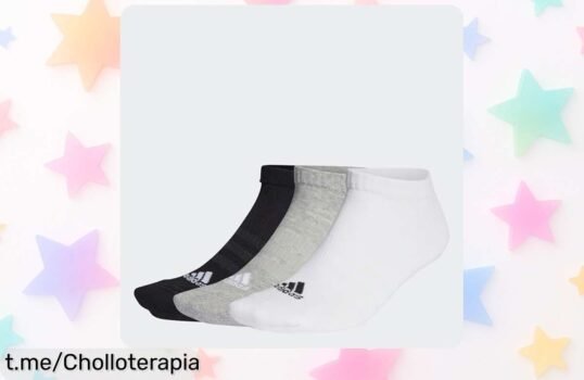 Increíble pack de 3 pares de calcetines adidas reforzados, ¡aprovecha esta oferta única y dale a tus pies el lujo que merecen antes de que se acaben!