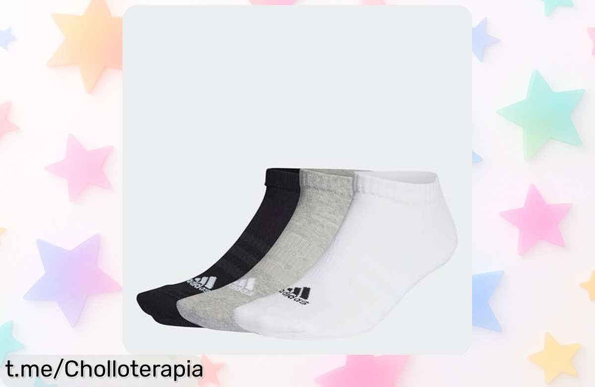 Increíble pack de 3 pares de calcetines adidas reforzados, ¡aprovecha esta oferta única y dale a tus pies el lujo que merecen antes de que se acaben!