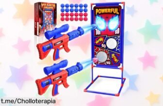 Increíble pack de pistolas de espuma con mira y 24 bolas, ¡el juego en grupo que tus peques estaban esperando! Precio rebajado para risas sin fin.