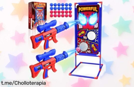 Increíble pack de pistolas de espuma con mira y 24 bolas, ¡el juego en grupo que tus peques estaban esperando! Precio rebajado para risas sin fin.