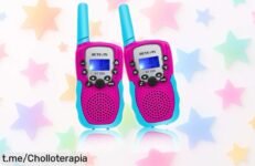 Increíble par de walkie talkies Retevis RT388 para niños con linterna: juega y comunica sin líos, ¡ahora a un precio que te dejará boquiabierto!