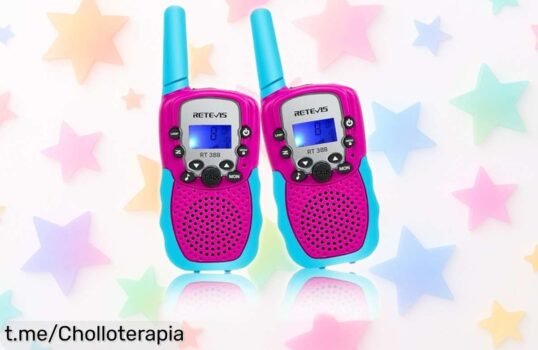 Increíble par de walkie talkies Retevis RT388 para niños con linterna: juega y comunica sin líos, ¡ahora a un precio que te dejará boquiabierto!