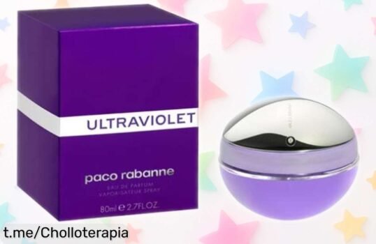 Increíble perfume para mujer Paco Rabanne Ultraviolet 80ML a precio de escándalo, no te lo puedes perder ¡destaca cada día con esta fragancia única!