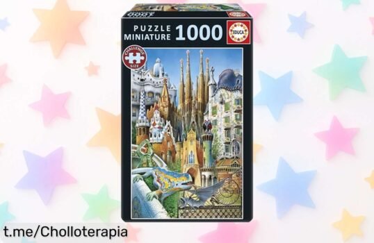 Increíble puzzle de 1000 piezas Educa Gaudí con pegamento incluido: ¡activa tu mente y creatividad a un precio loco, no te lo pierdas!