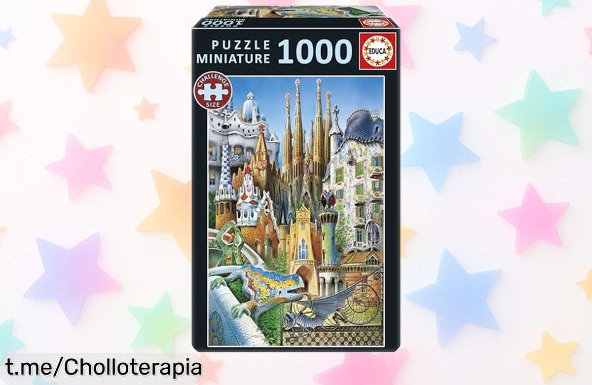 Increíble puzzle de 1000 piezas Educa Gaudí con pegamento incluido: ¡activa tu mente y creatividad a un precio loco, no te lo pierdas!