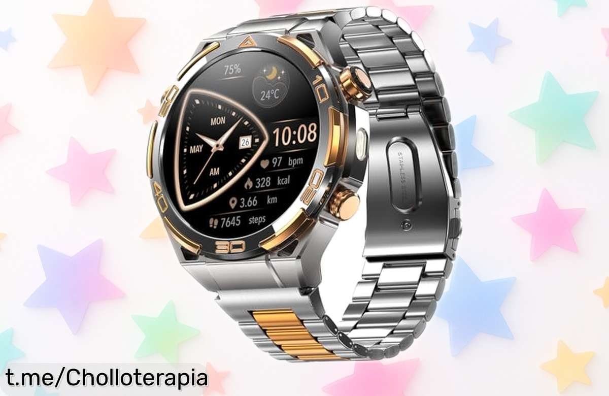 Increíble reloj inteligente Blackview con GPS y chatGPT; ¡pantalla AMOLED para que controles tu deporte y ritmo en un super chollo, solo por tiempo limitado!