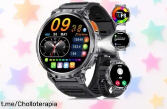 Increíble reloj inteligente ESFOE FV6BV para hombre con 50 días de batería y llamadas Bluetooth, ¡aprovecha este chollazo que no se repetirá!