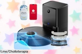 Increíble robot aspirador Ultenic T20Pro que va solo por todos los rincones y se ocupa del polvo hasta 10 semanas, ¡no te lo puedes perder!