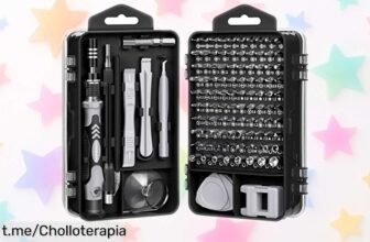 Increíble set de destornilladores YINSAN con 120 piezas y puntas magnéticas a un precio rebajado; ¡no te quedes sin el tuyo y repara lo que quieras sin estrés!