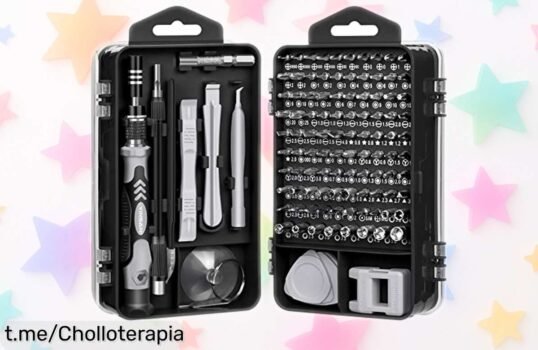 Increíble set de destornilladores YINSAN con 120 piezas y puntas magnéticas a un precio rebajado; ¡no te quedes sin el tuyo y repara lo que quieras sin estrés!