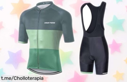 Increíble set de ropa para bici Ugly Frog DE2026: camiseta y pantalones acolchados que secan rápido, perfecto para MTB ¡así a un precio loco que no podrás dejar pasar!