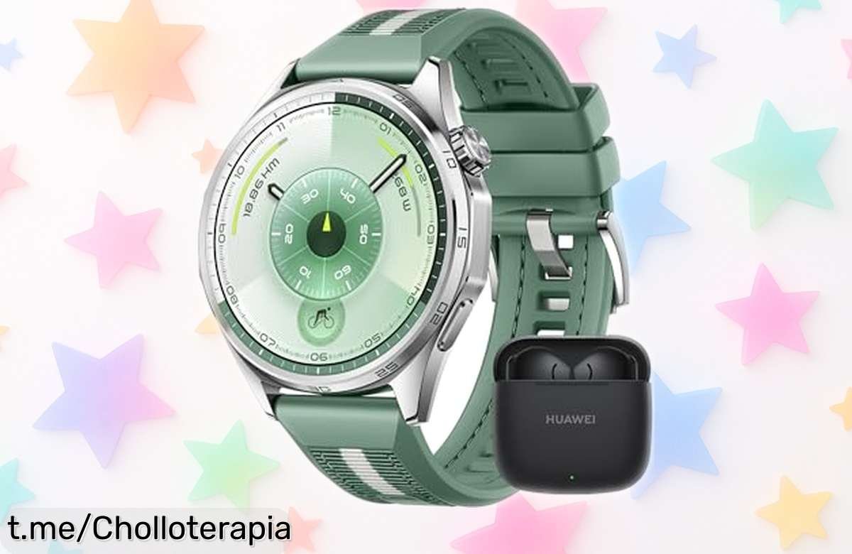 Increíble smartwatch HUAWEI Watch GT 6 con FreeBuds SE, controla tu pulso y dura hasta 14 días: ¡súper descuento que no te puedes perder!