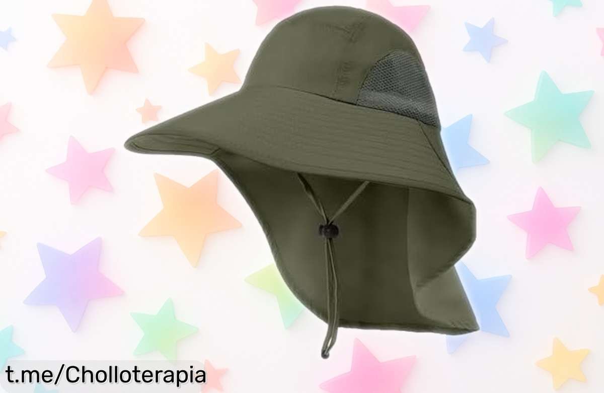 Increíble sombrero de sol unisex con protector de cuello y filtro UV, ahora a un precio rebajado que no podrás ignorar. ¡Disfruta del sol sin preocupaciones y hazte el tuyo ya!