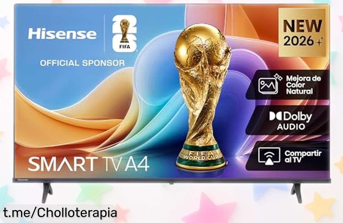 Increíble televisor smart Hisense 40A4S de 40” con imagen nítida y sonido potente a un precio rebajado que hará tus noches de cine inolvidables, ¡no te lo pierdas!