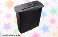 Increíble trituradora Amazon Basics que tritura hasta 8 hojas, CDs y tarjetas de crédito ¡aprovecha este ofertón porque su precio ha caído más que nunca y no querrás perderte esta oportunidad!