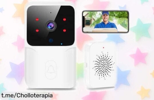 Increíble vídeo portero inalámbrico HD1080P con cámara y visión nocturna a un precio loco: ¡habla desde donde quieras y mejora tu seguridad ya!