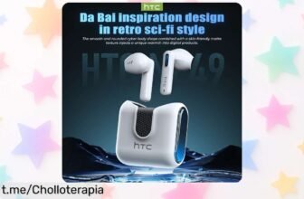 Increíbles auriculares inalámbricos deportivos HTC NE49 con Bluetooth 6.0 y reducción de ruido, ¡una oferta que no podrás dejar escapar!