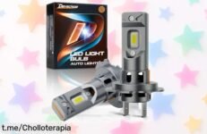Increíbles bombillas LED para coche DeveChos H7 que iluminan como nunca; ¡ofertón limitado para hacer de tus noches una aventura sin igual!