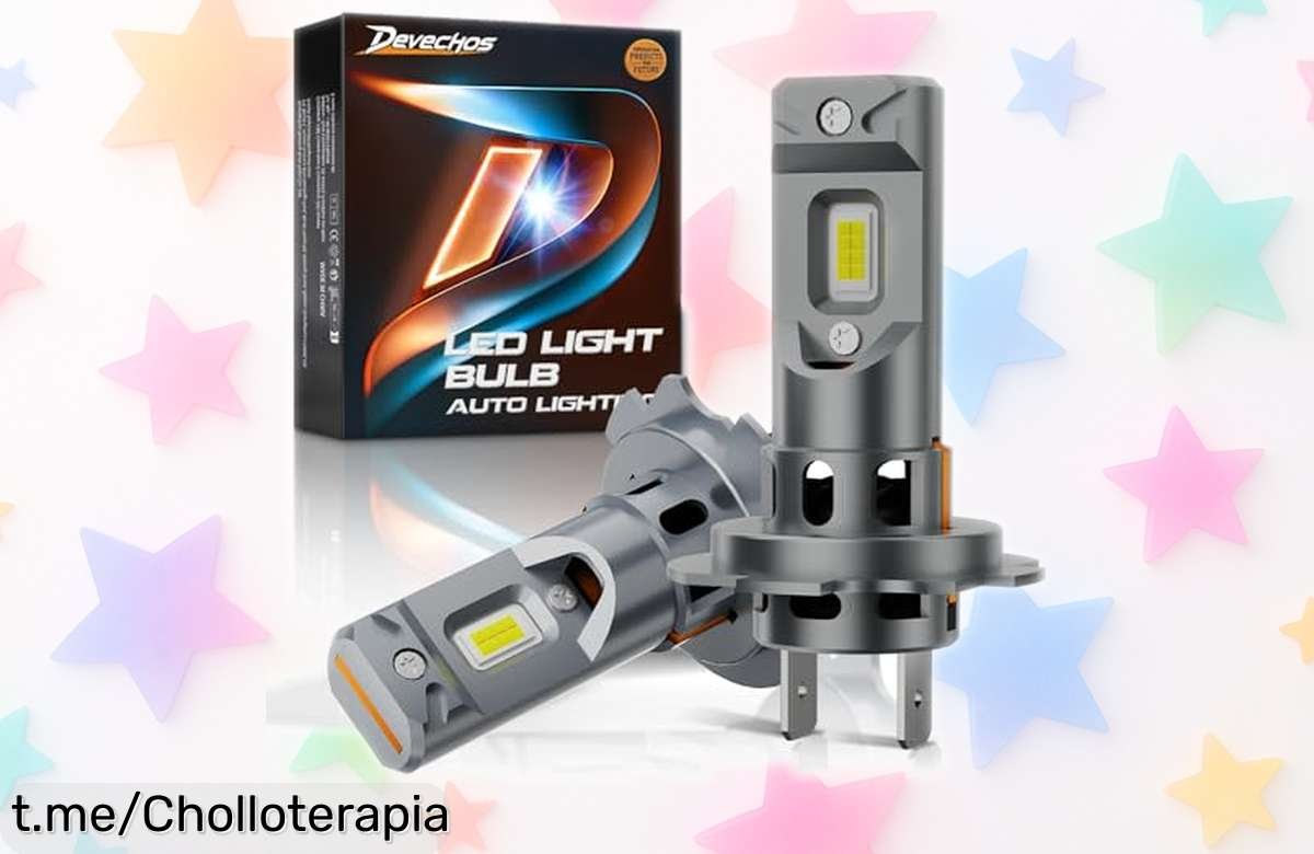 Increíbles bombillas LED para coche DeveChos H7 que iluminan como nunca; ¡ofertón limitado para hacer de tus noches una aventura sin igual!