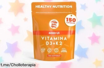 Increíbles cápsulas de vitamina D3 con K2, 150 porciones para unos huesos fuertes y sistema inmunitario al máximo, ¡precio rebajado que no se repite!