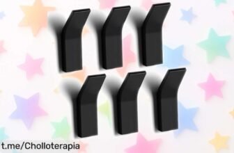 Increíbles ganchos adhesivos Flintronic en pack de 6, fáciles de poner y aguantan hasta 10 kg: transforma tu hogar sin esfuerzo ¡No te lo pierdas!