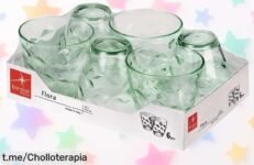 Increíbles vasos de vidrio Bormioli Rocco, ¡super resistentes y sin tóxicos! Un ofertón que no puedes dejar pasar para brindar con tus seres queridos.