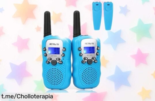 Increíbles walkie talkies Retevis RT388 para niños: pack de 2 con linterna, comunicación clarita y sin complicaciones. ¡No dejes pasar este super chollo que los hará disfrutar!