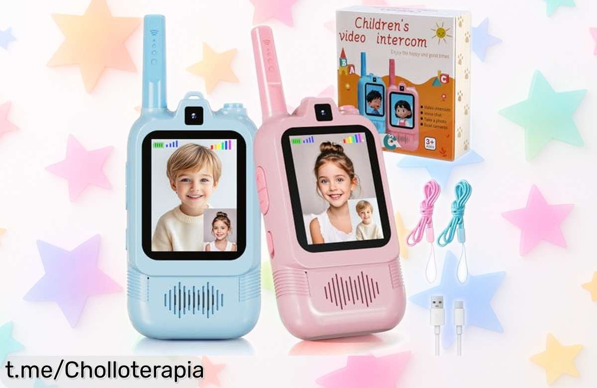 Increíbles walkie talkies Shertang con videollamada para que los peques se comuniquen a 300m, ¡aprovéchalos y disfruta de risas aseguradas!