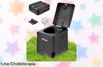Inodoro portátil OTraki, el super chollo que no puede faltar en tus aventuras al aire libre, ahora a precio loco para disfrutar sin preocupaciones y con total comodidad.