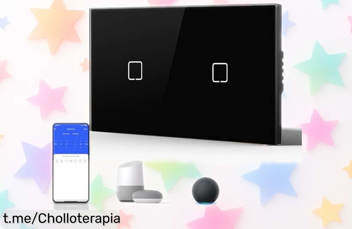 Interruptor táctil de pared BSEED con cristal y LED, controla tus luces a un precio loco. ¡Haz que tu hogar brille ahora!