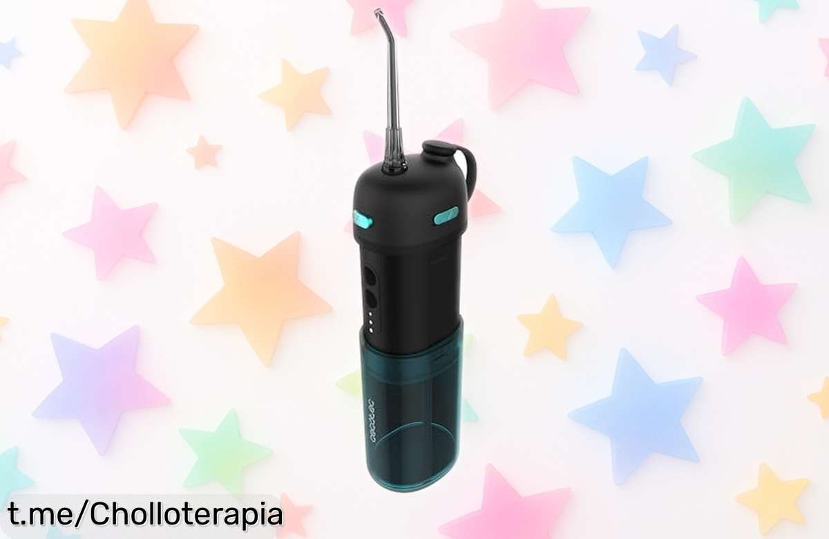 Irrigador bucal portátil Cecotec ToothCare Jet Clean Splash: limpieza a tu alcance con 3 modos y boquillas, ¡no dejes pasar este precio de locura que te sonreirá cada día!