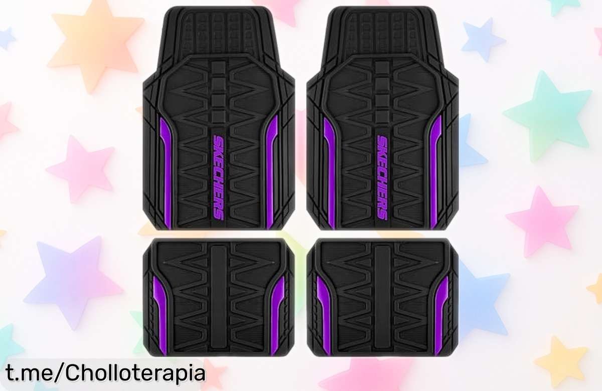 Juego completo de alfombrillas de goma Skechers a precio loco, protección total para tu coche y personalizables. ¡Transforma el interior hoy mismo antes de que se agoten!