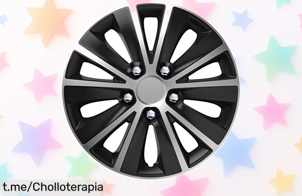 Juego de 4 tapacubos SUMEX Nebraska, el cambio brutal que tu coche necesita a precio loco, ¡renueva su look ya y saca sonrisas en cada viaje!