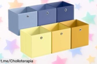 Juego de 6 cajas organizadoras SONGMICS a precio rebajado: pon todo en orden y dale color a tu hogar ¡No te lo pierdas, estos días son para aprovechar!