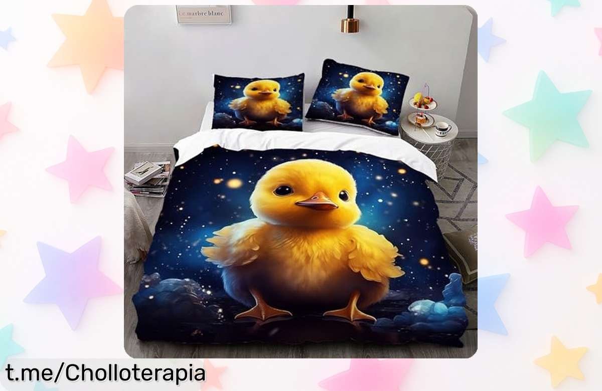 Juego de funda nórdica VOGIAY para cama de 135 x 200, ideal para niños: diseño divertido y tejido fácil de lavar. ¡Dale magia a su habitación por un precio que no olvidarás!