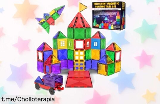 Juguete de bloques magnéticos para niños: ¡57 piezas que magnetizan la diversión y el aprendizaje a un precio loco que no se volverá a repetir!