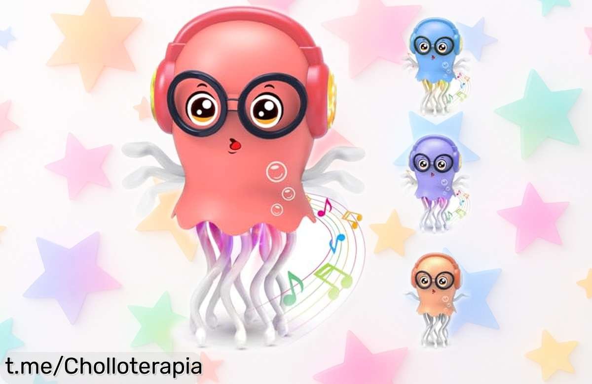 Juguete interactivo medusa bailarina Zonopy con luces y música a precio regalado: ¡diversión asegurada para tus peques, no dejes pasar esta oferta increíble!