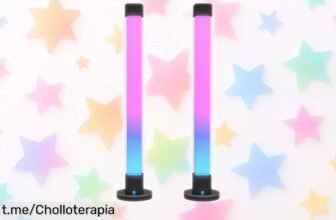 Lámpara de mesa LED HOMCOM que baila al ritmo de tu música, control por app y mando en un ofertón que solo aparece una vez en la vida. ¡Hazla tuya y transforma tus momentos!