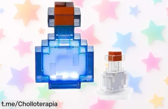Lámpara de poción mágica OVLENG Mcraft que cambia de color con solo agitarla, ideal para gamers y a un precio rebajado que no te puedes perder. ¡Transforma tu habitación ya!